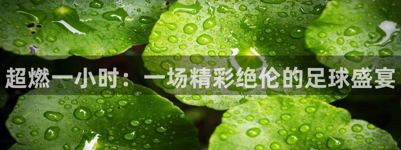 超燃一小时：一场精彩绝伦的足球盛宴